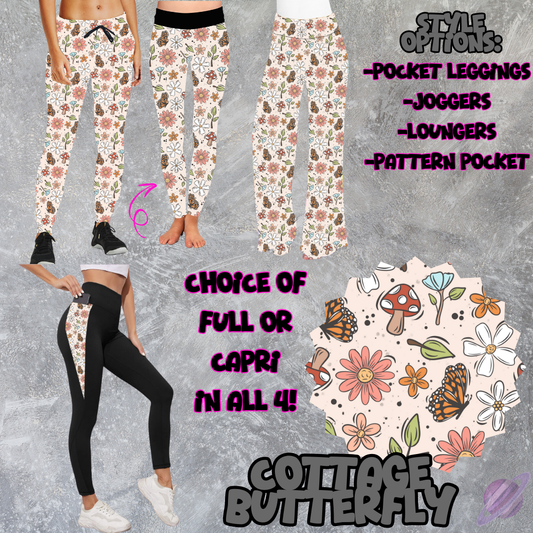 COTTAGE BUTTERFLY - LEGGING/JOGGER/LOUNGER -POCKET SWEATER OUTFITS 2 PREORDER CLOSING 2/19