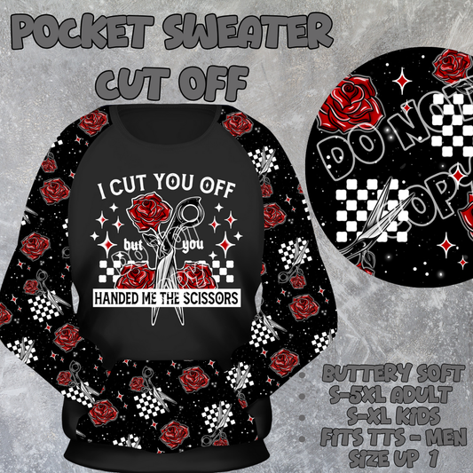 CUT OFF - POCKET SWEATSHIRT - POCKET SWEATER OUTFITS 2 PREORDER CLOSING 2/19