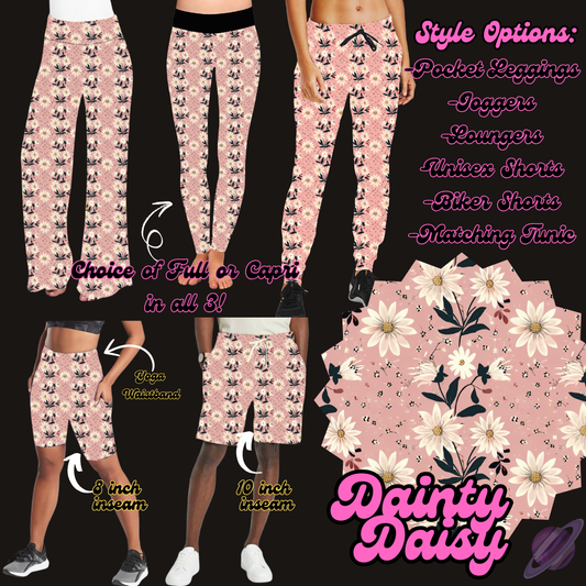 DAINTY DAISY - LEGGING/JOGGER/LOUNGER/SHORTS - PRETTY RUN PREORDER CLOSING 3/21