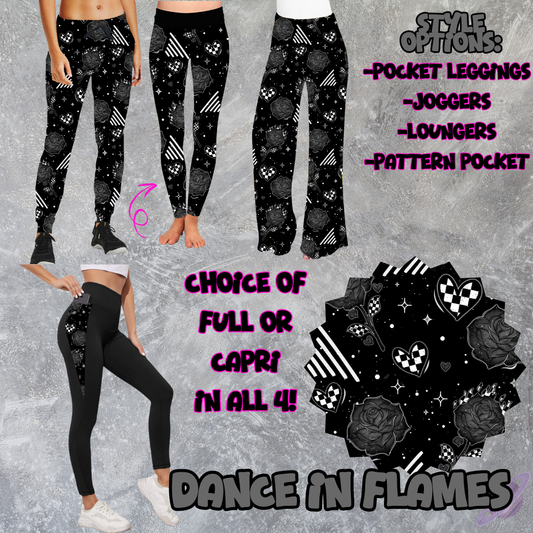 DANCE IN FLAMES - LEGGING/JOGGER/LOUNGER -POCKET SWEATER OUTFITS 2 PREORDER CLOSING 2/19