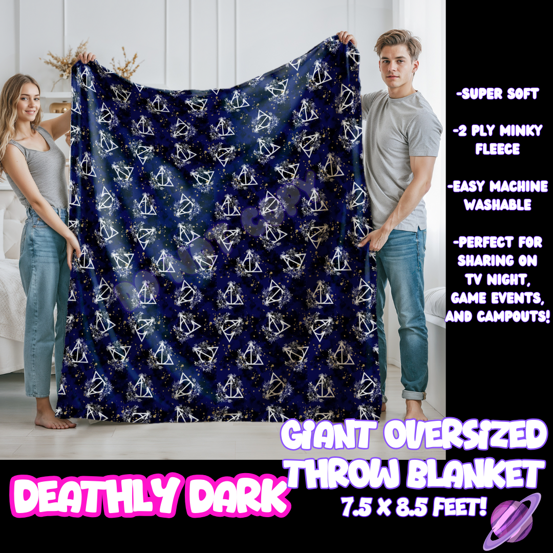 DEATHLY DARK- GIANT SHAREABLE THROW BLANKETS ROUND 10-PREORDER CLOSING 12/2