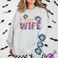 SPOOOKY FAUX EMBROIDERY SWEATSHIRTS