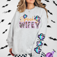 SPOOOKY FAUX EMBROIDERY SWEATSHIRTS