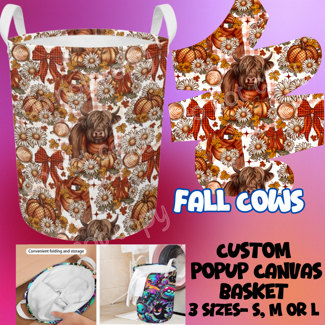 FALL COWS - STORAGE BASKETS - PREORDER CLOSING 12/4