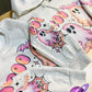 BUBBLE GHOSTS SWEATSHIRT W/ SLEEVE PRINT