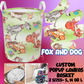 FOX AND DOG - STORAGE BASKETS - PREORDER CLOSING 12/4