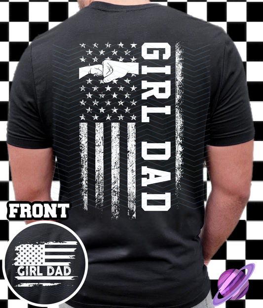 GIRL DAD- DOUBLE SIDED TEE