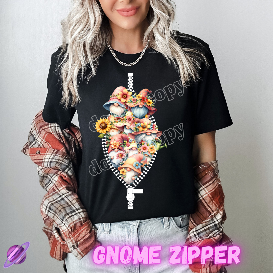 ZIPPER RUN-GNOME ZIPPER-UNISEX TEE ADULTS/KIDS PREORDER CLOSING 1/29 ETA APRIL