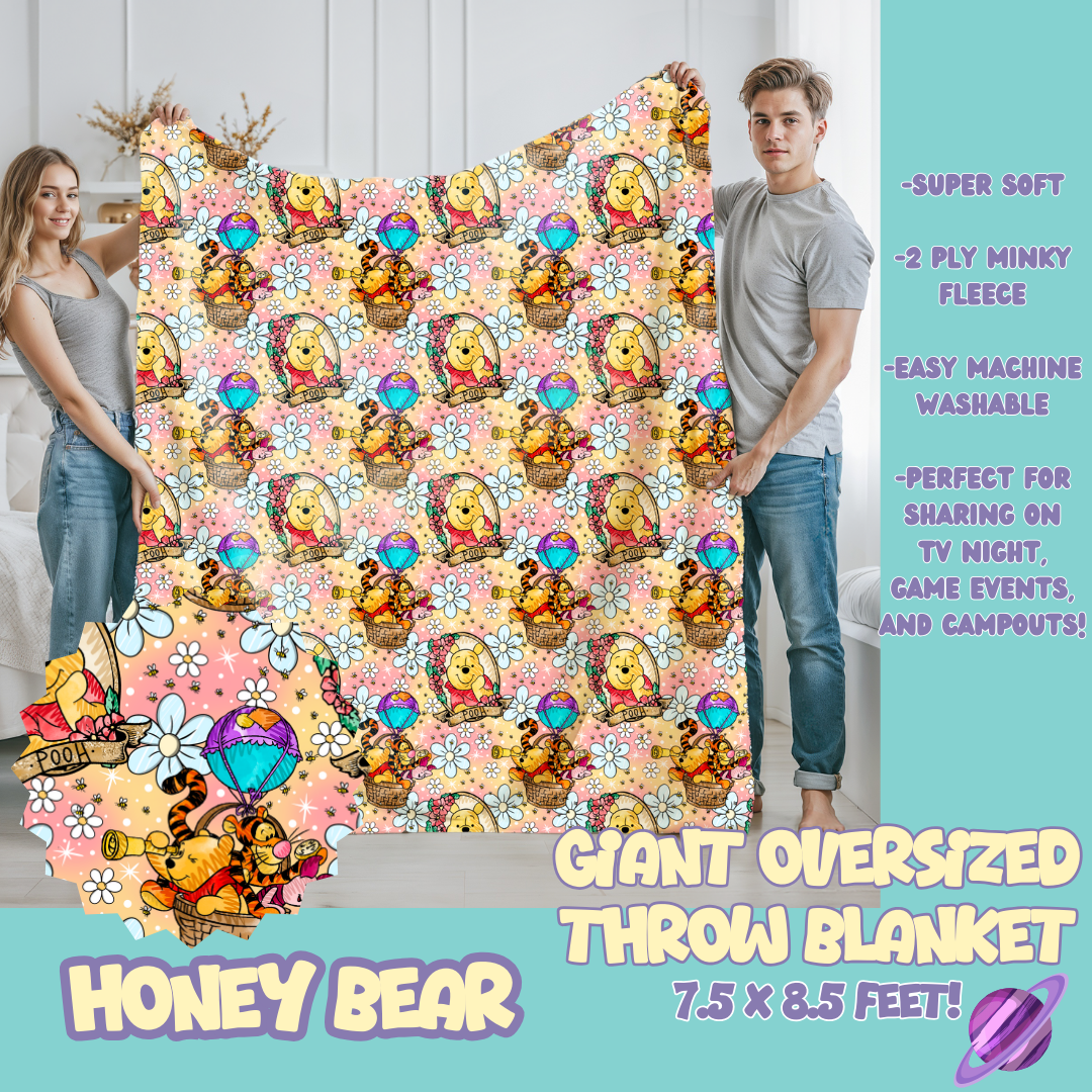 HONEY BEAR - OVERSIZED THROW BLANKET 11 - PREORDER CLOSING 2/2