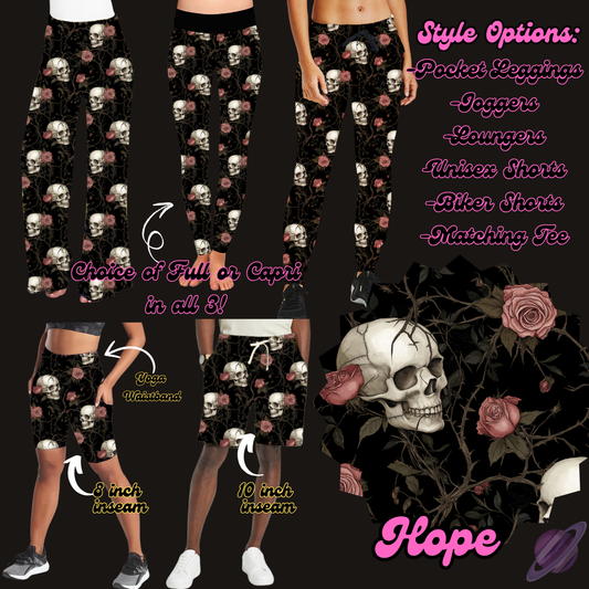 HOPE- LEGGING/JOGGER/LOUNGER/SHORTS - EDGY PREORDER CLOSING 2/26