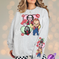 HORROR LOVE - CREWNECK SWEATSHIRT W/ SLEEVE PRINT