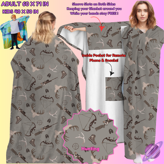 WEARABLE THROW RUN-HUNTING-PREORDER CLOSING 8/31