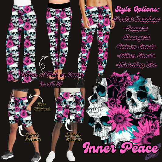 INNER PEACE- LEGGING/JOGGER/LOUNGER/SHORTS - EDGY PREORDER CLOSING 2/26