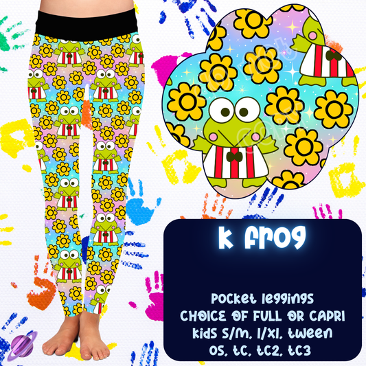 K FROG - FUN KIDS RUN -  LEGGING/CAPRI PREORDER CLOSING 11/5