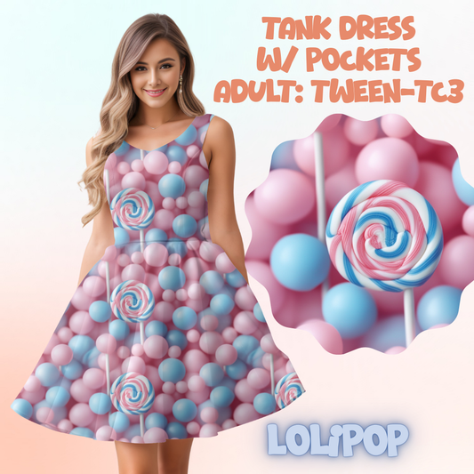 LOLIPOP - ADULT TANK DRESS PREORDER CLOSES 5/15