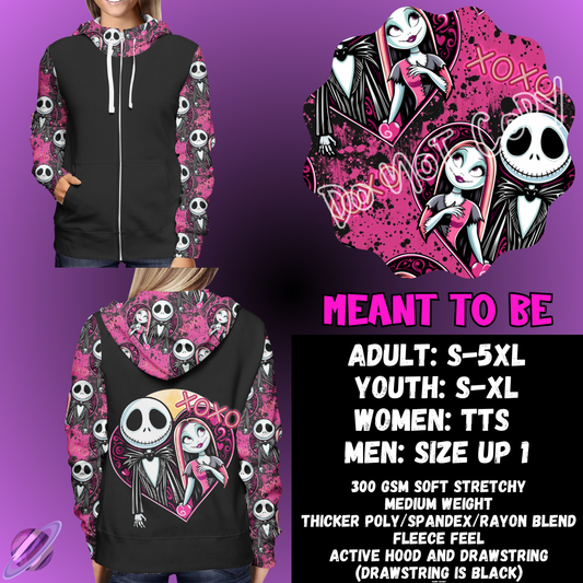 MEANT TO BE - ZIP UP HOODIE OUTFIT RUN PREORDER CLOSES 1/26