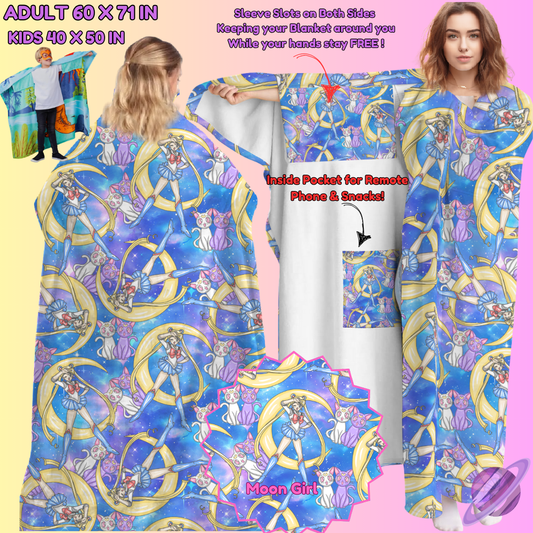 WEARABLE THROW RUN-MOON GIRL-PREORDER CLOSING 8/31