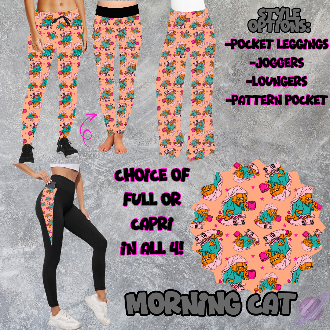 MORNING CAT - LEGGING/JOGGER/LOUNGER -POCKET SWEATER OUTFITS 2 PREORDER CLOSING 2/19