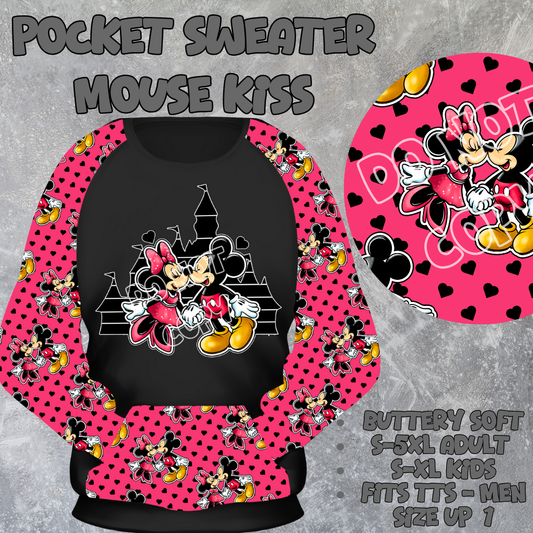 MOUSE KISS - POCKET SWEATSHIRT - POCKET SWEATER OUTFITS 2 PREORDER CLOSING 2/19