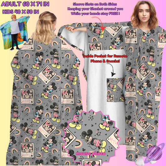 WEARABLE THROW RUN-MOUSE PHOTO -PREORDER CLOSING 8/31