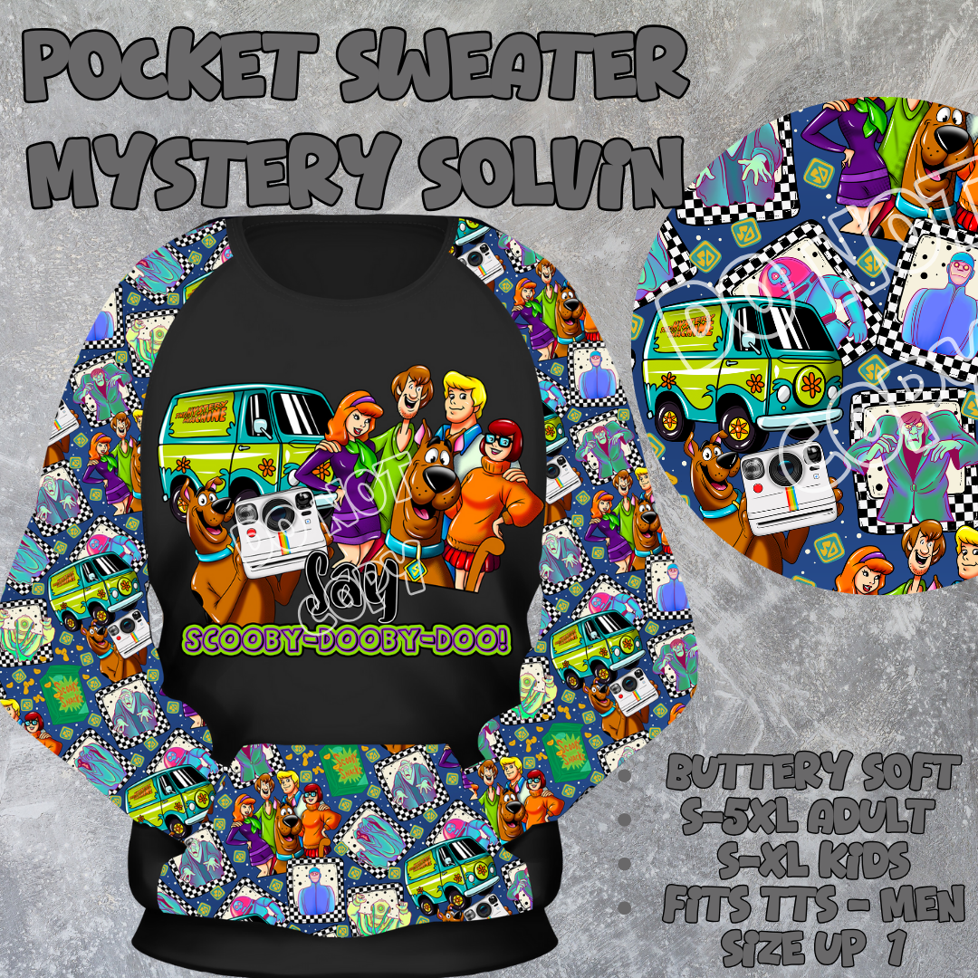 MYSTERY SOLVIN - POCKET SWEATSHIRT - POCKET SWEATER OUTFITS 2 PREORDER CLOSING 2/19