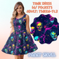 PAINT SKULL - ADULT TANK DRESS PREORDER CLOSES 5/15