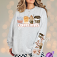 COFFEE VIBES SWEATSHIRT W/ SLEEVE PRINT