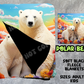 POLAR BEAR - SOFT BLACK FLEECE THROWS 8 - PREORDER CLOSING 2/21