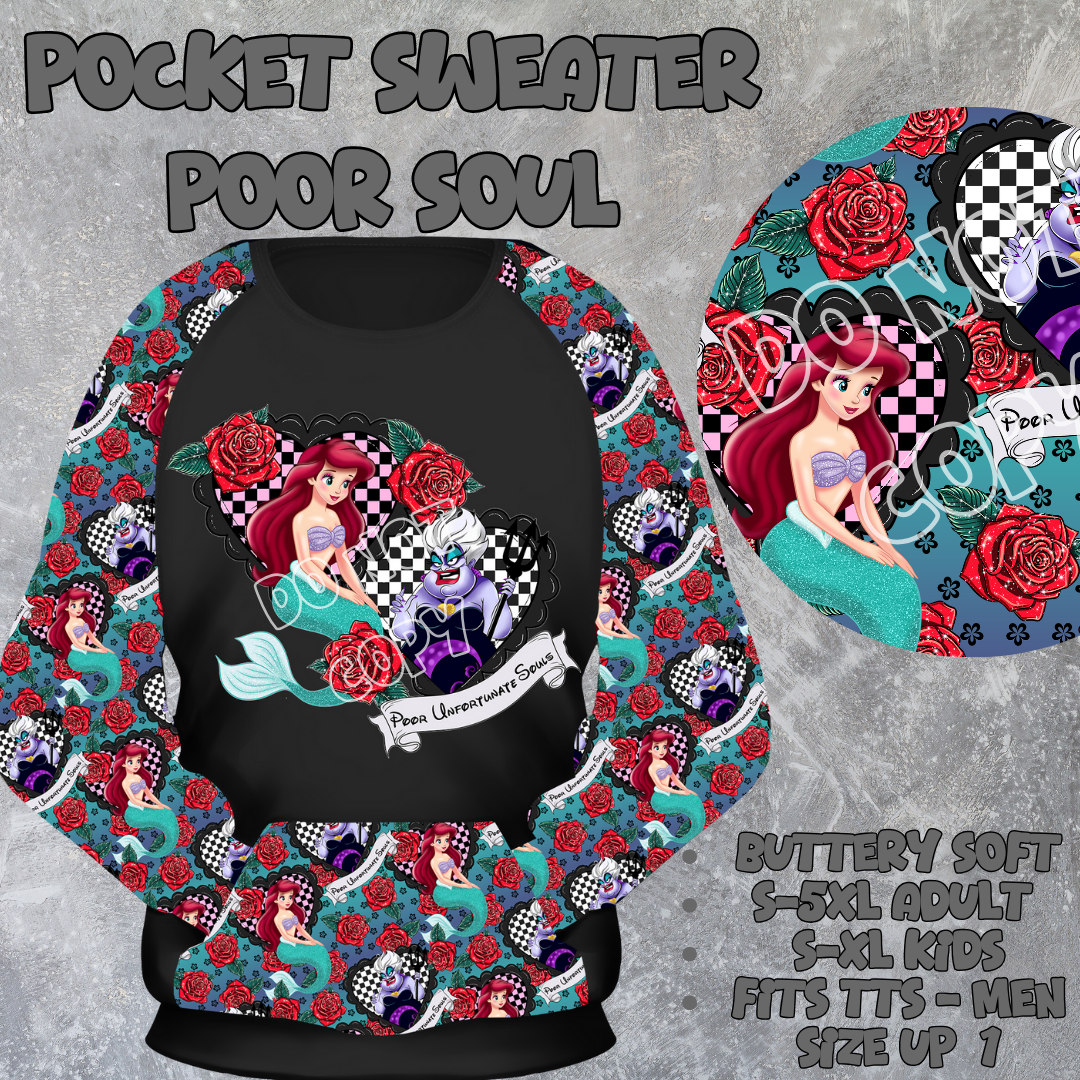 POOR SOUL - POCKET SWEATSHIRT - POCKET SWEATER OUTFITS 2 PREORDER CLOSING 2/19