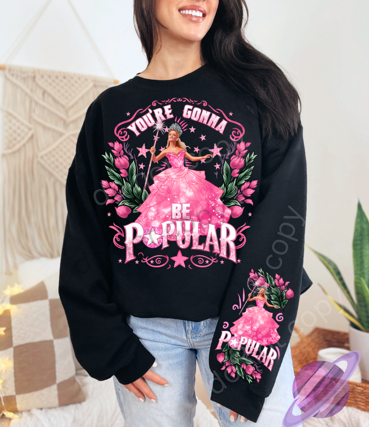 POPULAR SWEATSHIRT W/ SLEEVE PRINT