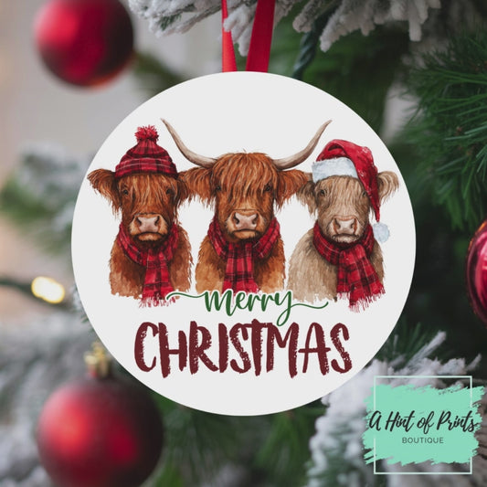 Farm Animal Christmas Ornaments | Farmhouse Holiday Decor