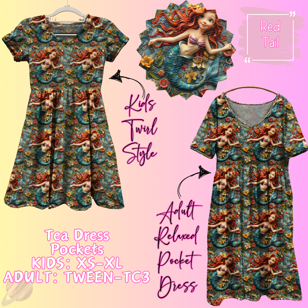 Red Tail - Adult & Kids - Magical Tea Dress Run- Preorder Closing 1/29