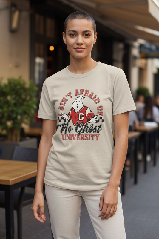 I ain't afraid of no ghost university graphic T-shirt - Ready to Ship