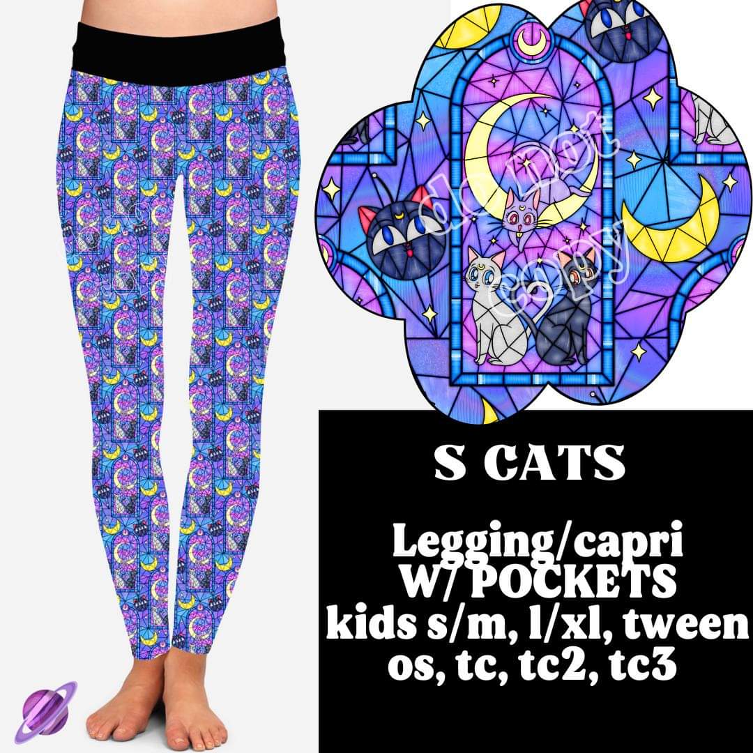 S Cats Pocket Leggings