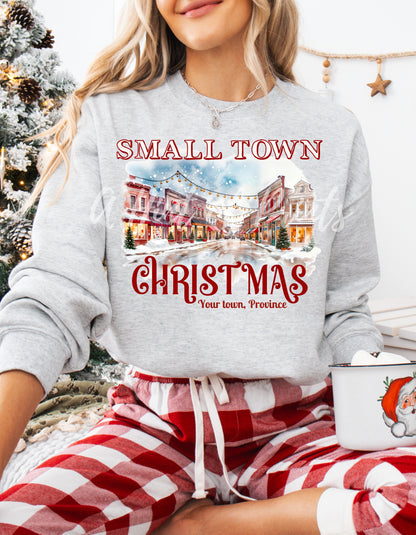 Small Town Christmas Custom Crewneck