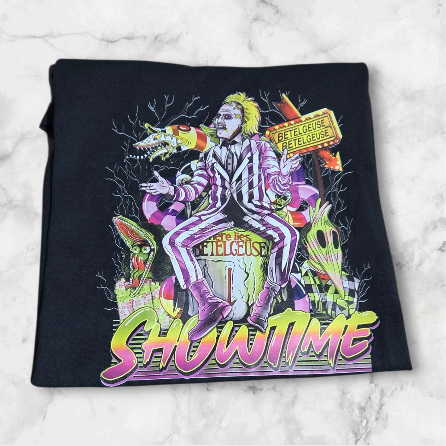 Showtime Graphic Tee | Retro Horror-Inspired Shirt