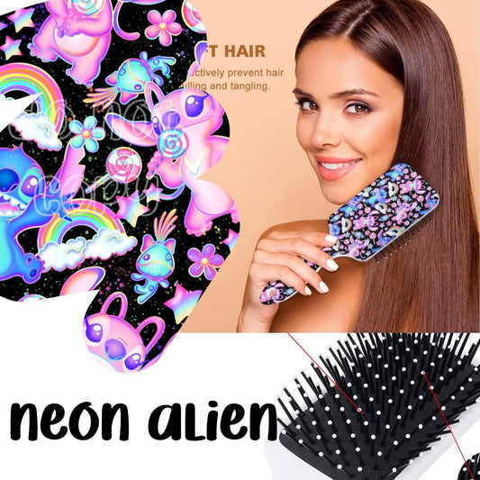 Neon Alien Hair Brush