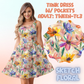 SKETCH FLORAL - ADULT TANK DRESS PREORDER CLOSES 5/15