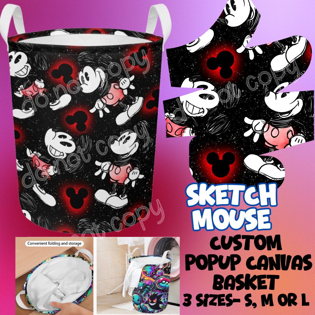 SKETCH MOUSE - STORAGE BASKETS - PREORDER CLOSING 12/4