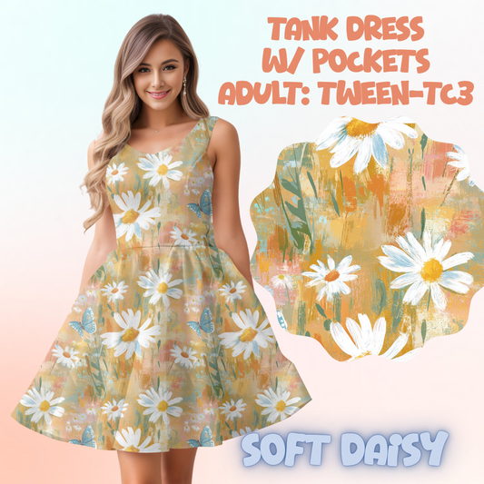 SOFT DAISY - ADULT TANK DRESS PREORDER CLOSES 5/15