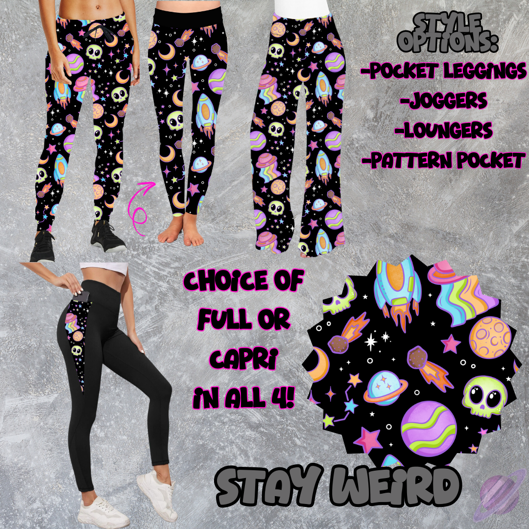 STAY WEIRD - LEGGING/JOGGER/LOUNGER -POCKET SWEATER OUTFITS 2 PREORDER CLOSING 2/19