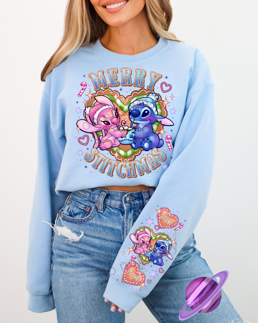 STITCHMAS SWEATSHIRT W/ SLEEVE PRINT