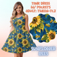 SUNFLOWER BEES - ADULT TANK DRESS PREORDER CLOSES 5/15