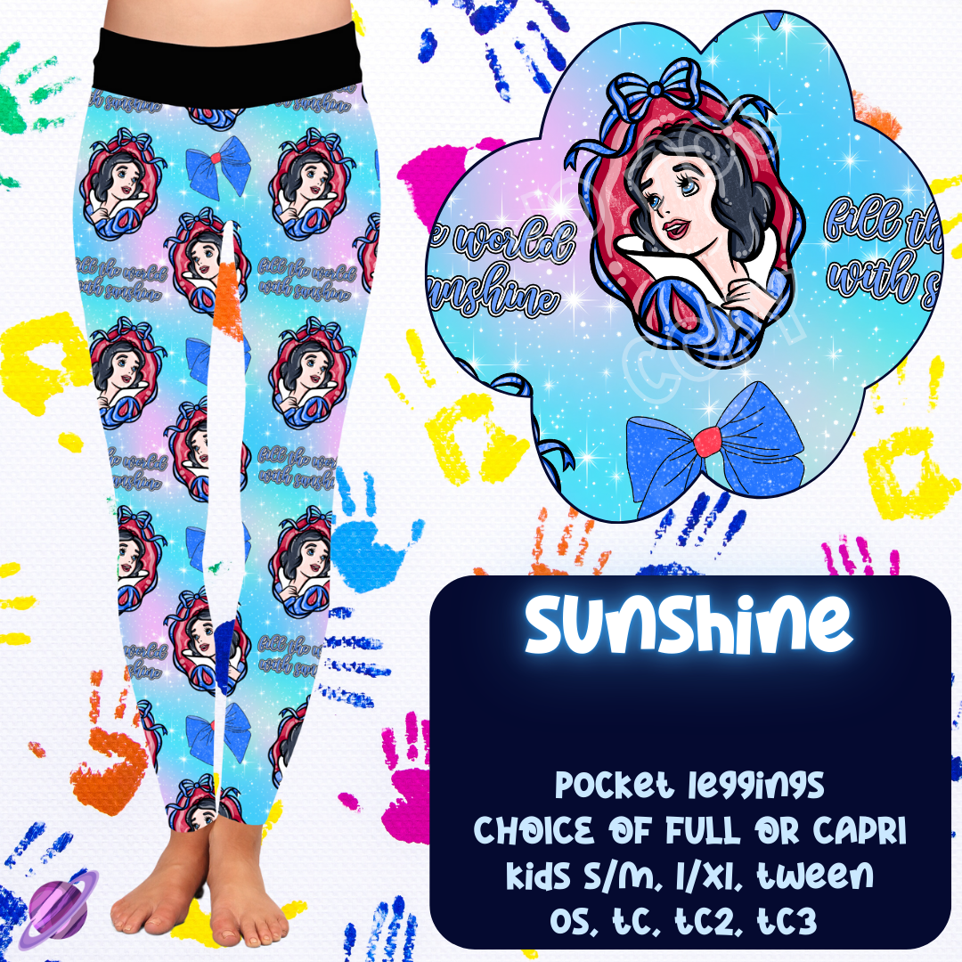 SUNSHINE - FUN KIDS RUN -  LEGGING/CAPRI PREORDER CLOSING 11/5