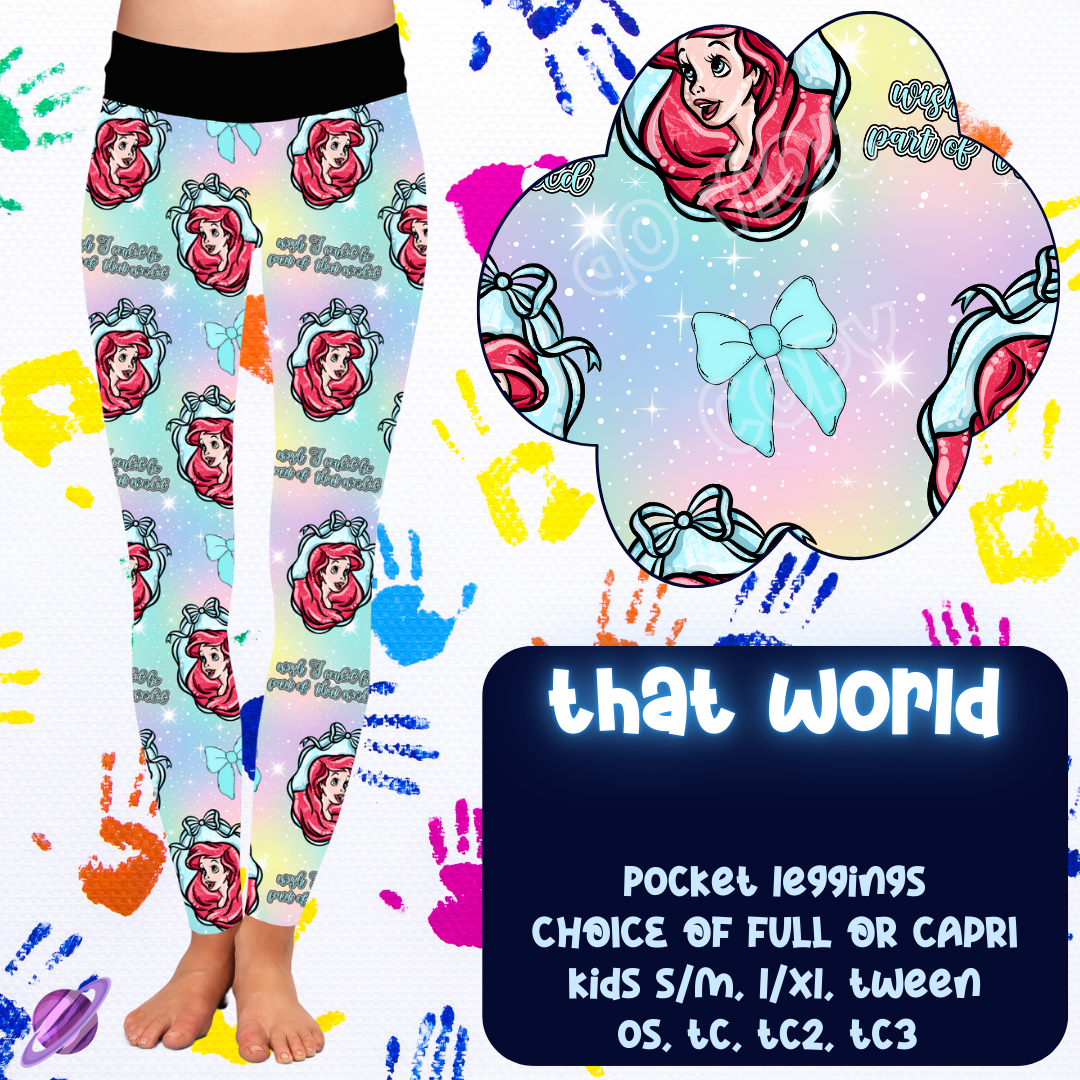 THAT WORLD - FUN KIDS RUN -  LEGGING/CAPRI PREORDER CLOSING 11/5