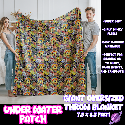 UNDER WATER PATCH- GIANT SHAREABLE THROW BLANKETS ROUND 10-PREORDER CLOSING 12/2