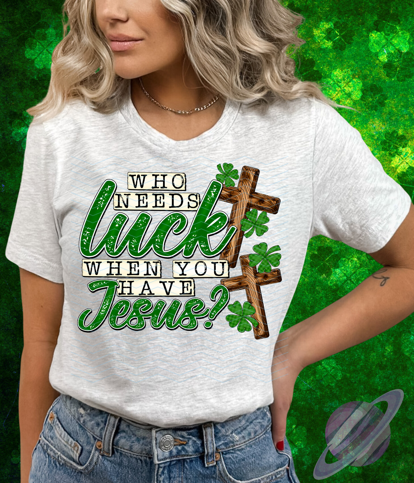 WHO NEEDS LUCK TEE