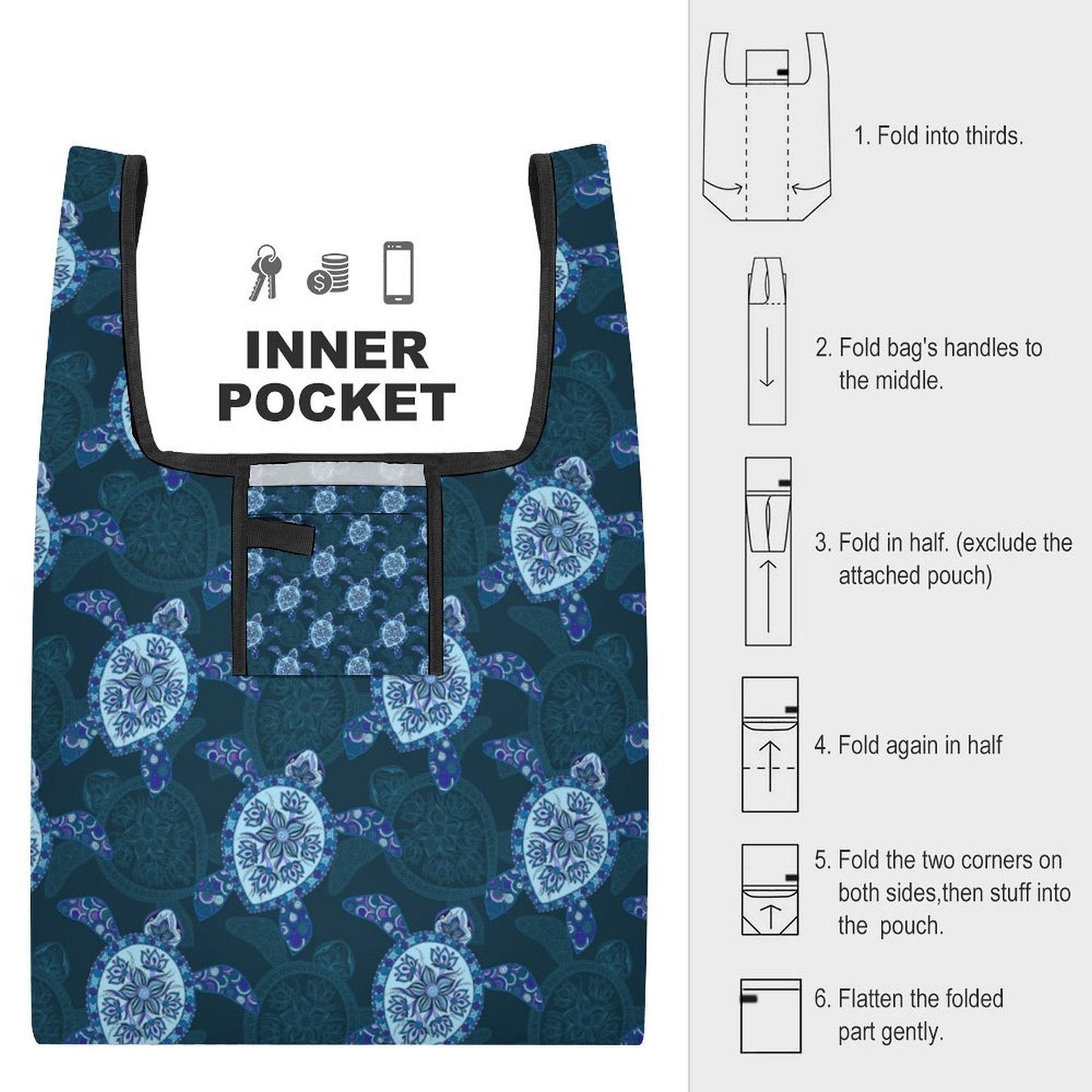 BLUE BUTTERFLY-SHOPPING BAGS 2-PREORDER CLOSING 6/27
