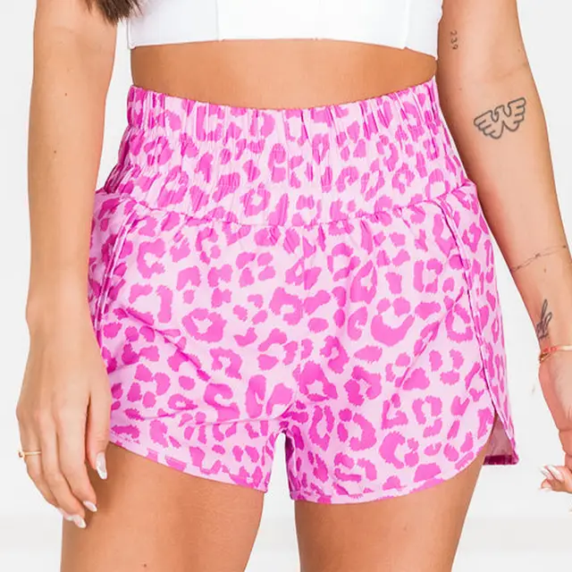 Pink High-Waisted Shorts