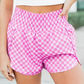 Pink High-Waisted Shorts